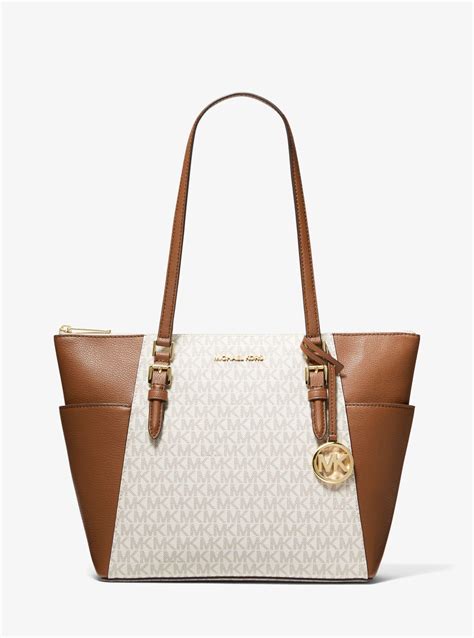 michael kors charlotte large top zip tote